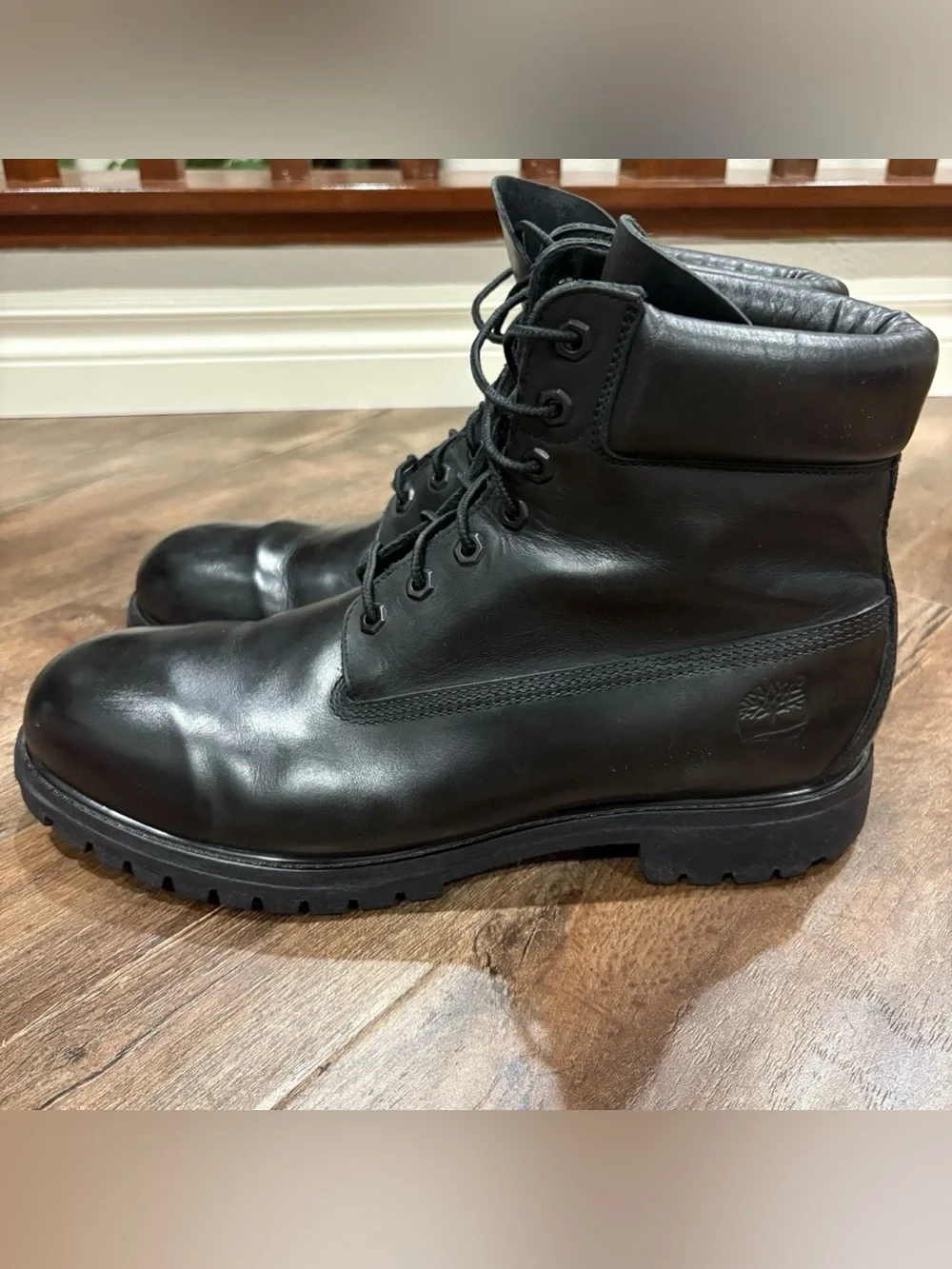Timberland 10073.BLK Men's 6 inch Premium Waterproof Boots - Black Size 12